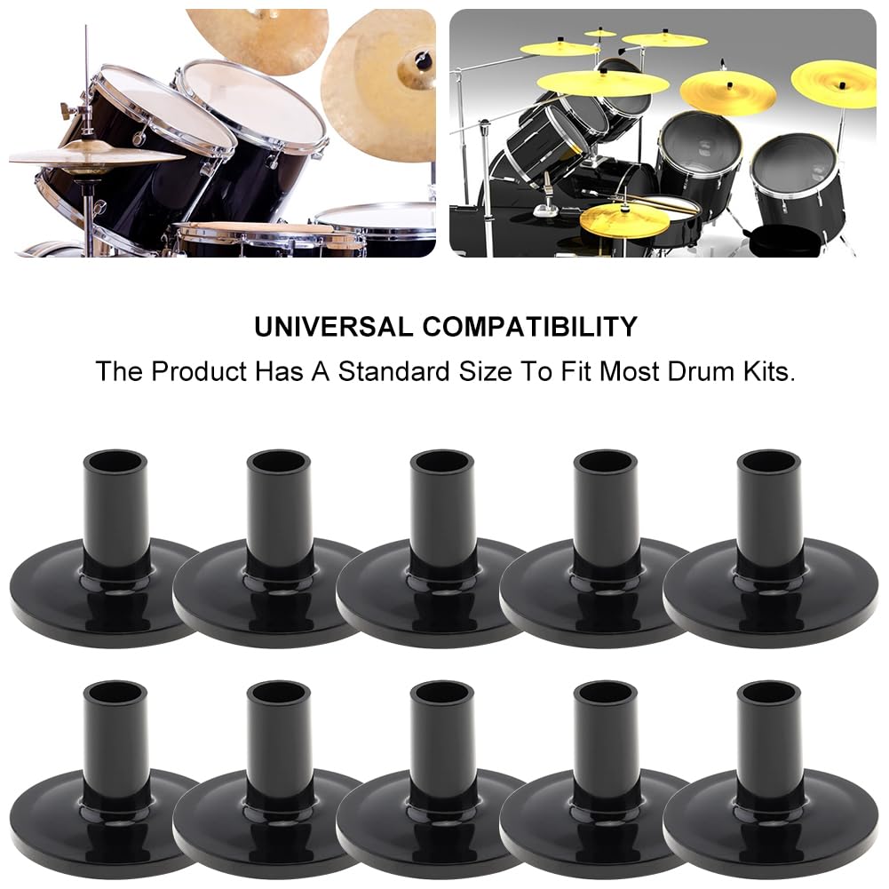 12 Pcs Manchons De Cymbale En Plastique Accessoires Pièces Tambour