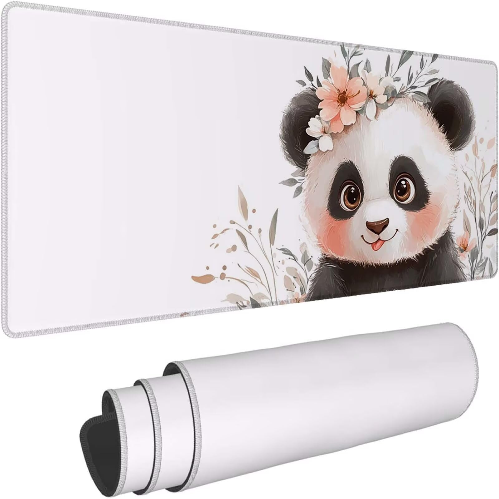 Tapis de Souris XXL Tapis de Souris Gaming 900 x 450 mm Blanc 0-z27