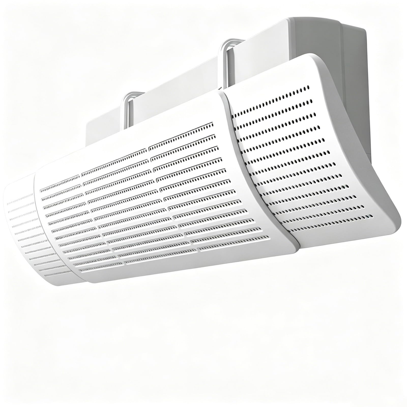 Air Conditioner Deflector, 22.8–36.2in Adjustable Wind Deflector, 180° Rotating Soft Airflow Panel, Vent Cover for Bedroom Office