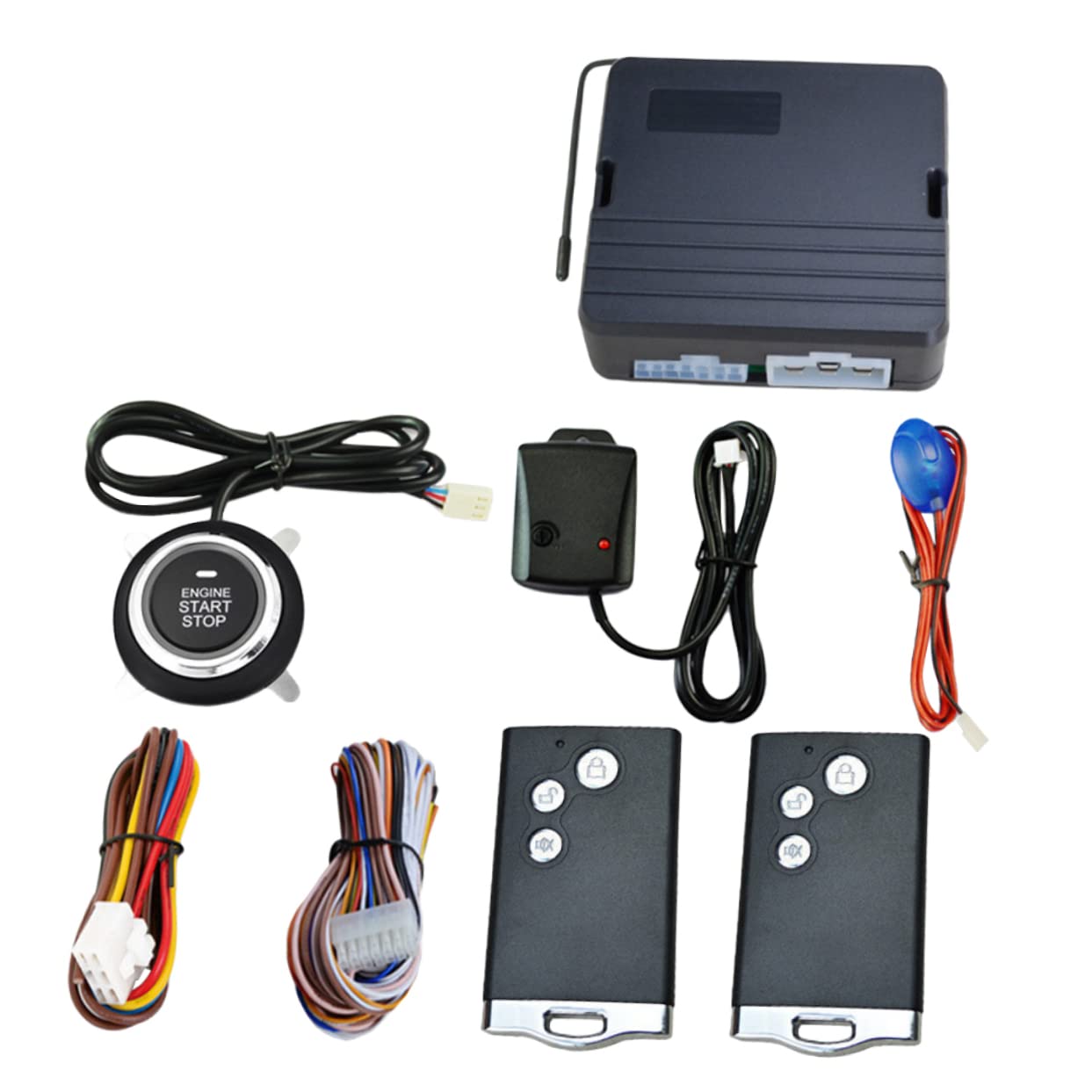 Beatifufu 12v Start Remote Control Ignition Push Auto -Theft System for Enhanced Vehicle Security and Central Lock Automation