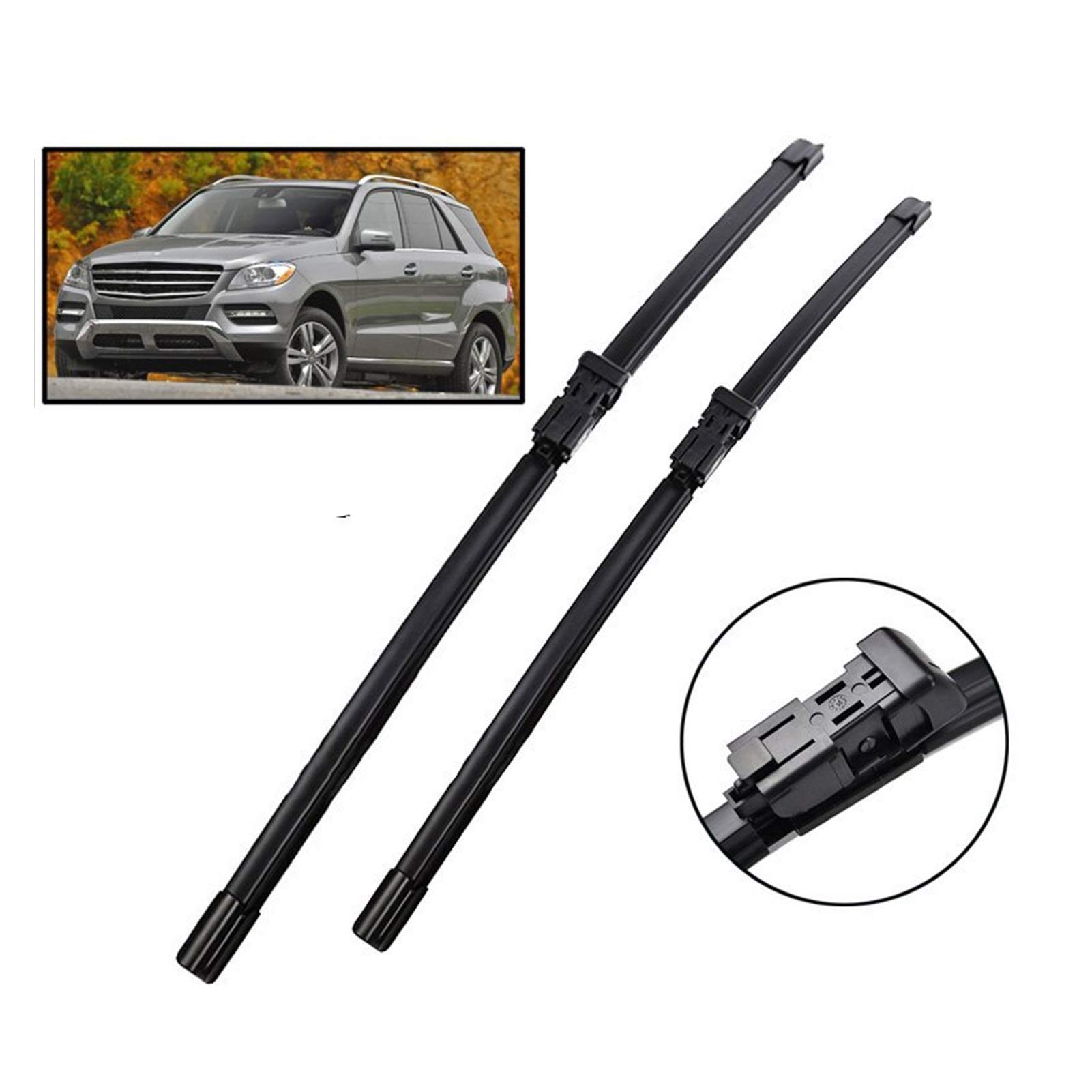 Amazon.co.jp: ワイパー交換用 メルセデスベンツM ML用フロント