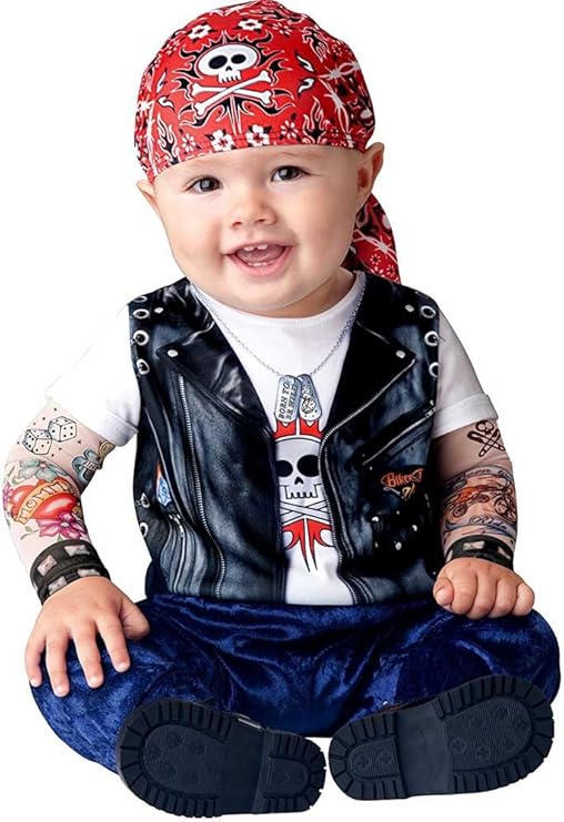 biker baby halloween costume