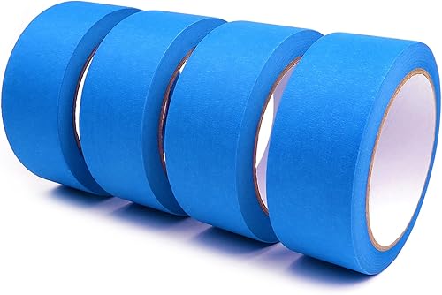 Miniatura 10 de DOAY Cinta Blue Painters de 12 pulgadas x 30 yardas uso multisuperficie 120 yardas en total 4 rollos