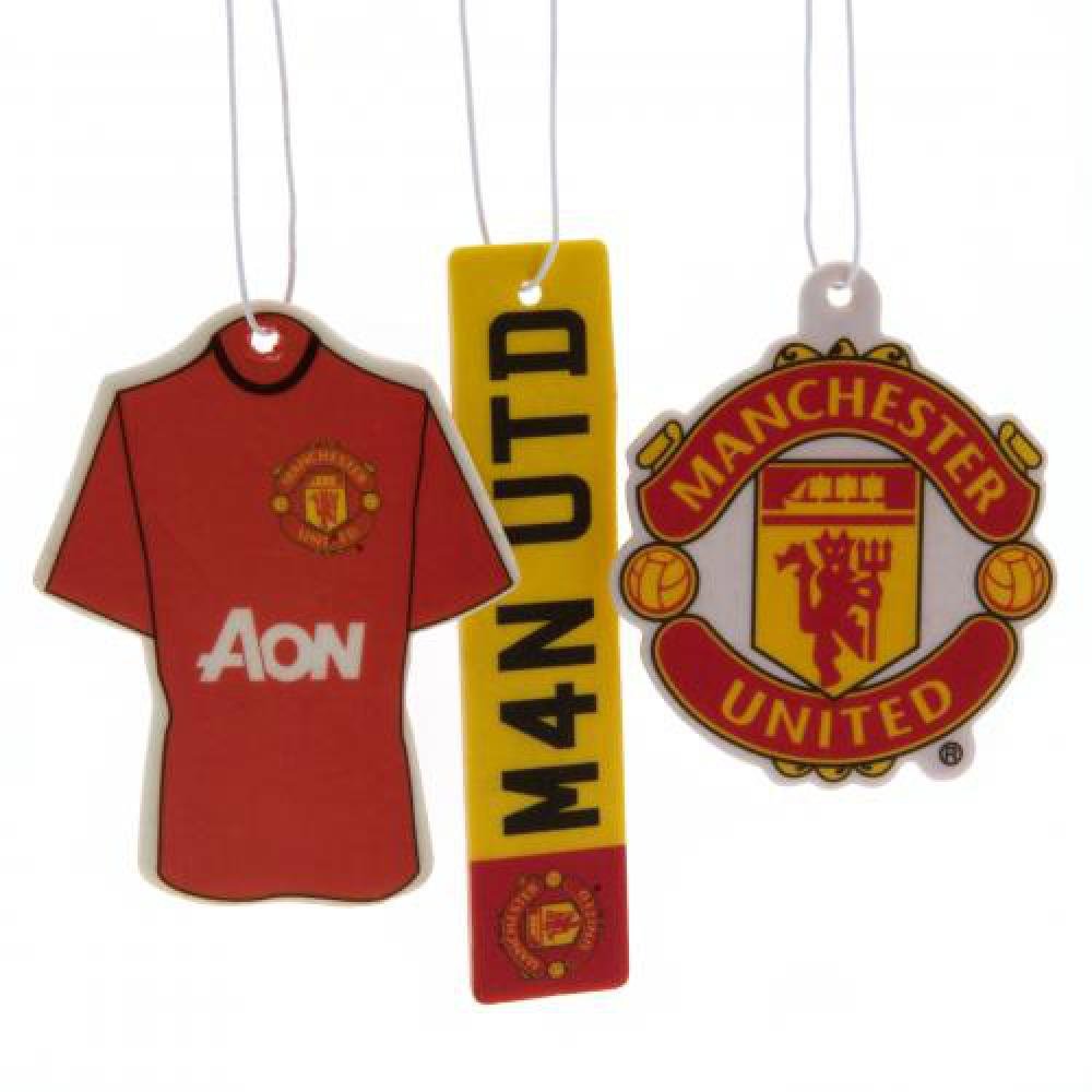 Offizielles Manchester United FC Auto-Lufterfrischer (3 Pack)