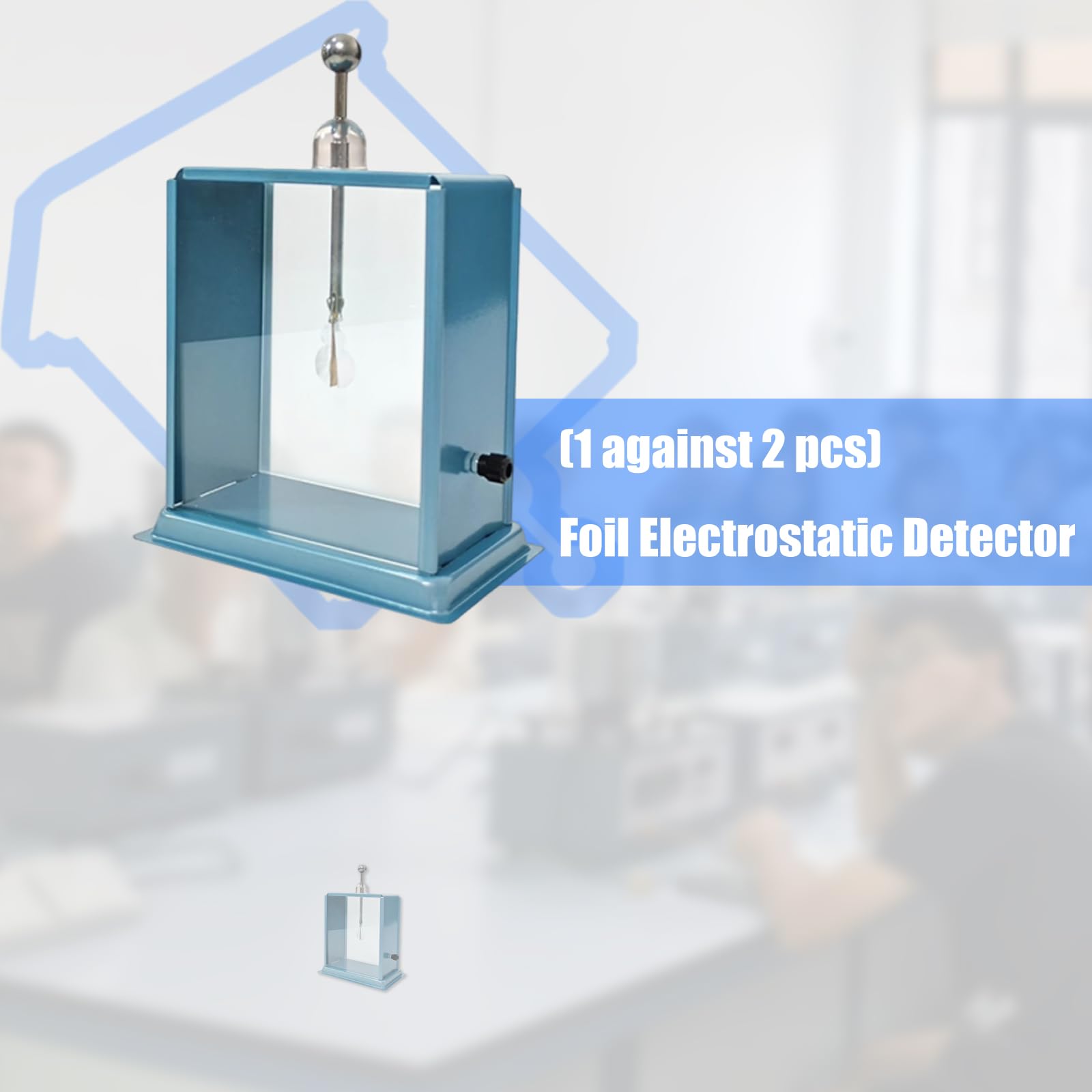 2 Stück Metall Und Glasfolien Elektroskop Physik Laborausrüstung Für Statische Aufladungsdemonstrationen In Schulen Folien Elektroskop Für Den Naturwissenschaftlichen Unterricht