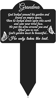 Grandma Cemetery Decorations for Grave, Grave Markers, Grave Markers for Cemetery for Humans, Grave Decorations for Cemetery Perfect for Gardens, Lawns, Yards, Funerals, and Cemeteries