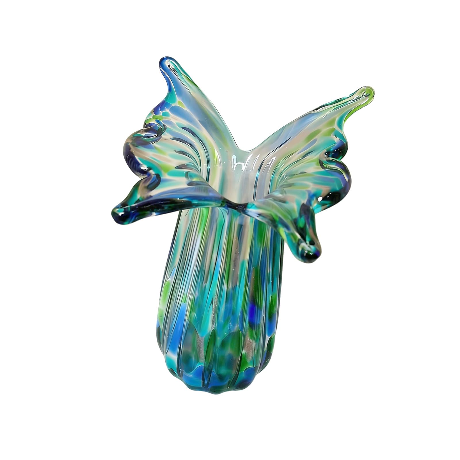 LUCKGONI Glass Bubble Vases for Flowers,Home Decors Moderns Art Flower Vases Decorative Vase Table Centerpieces for Living Room