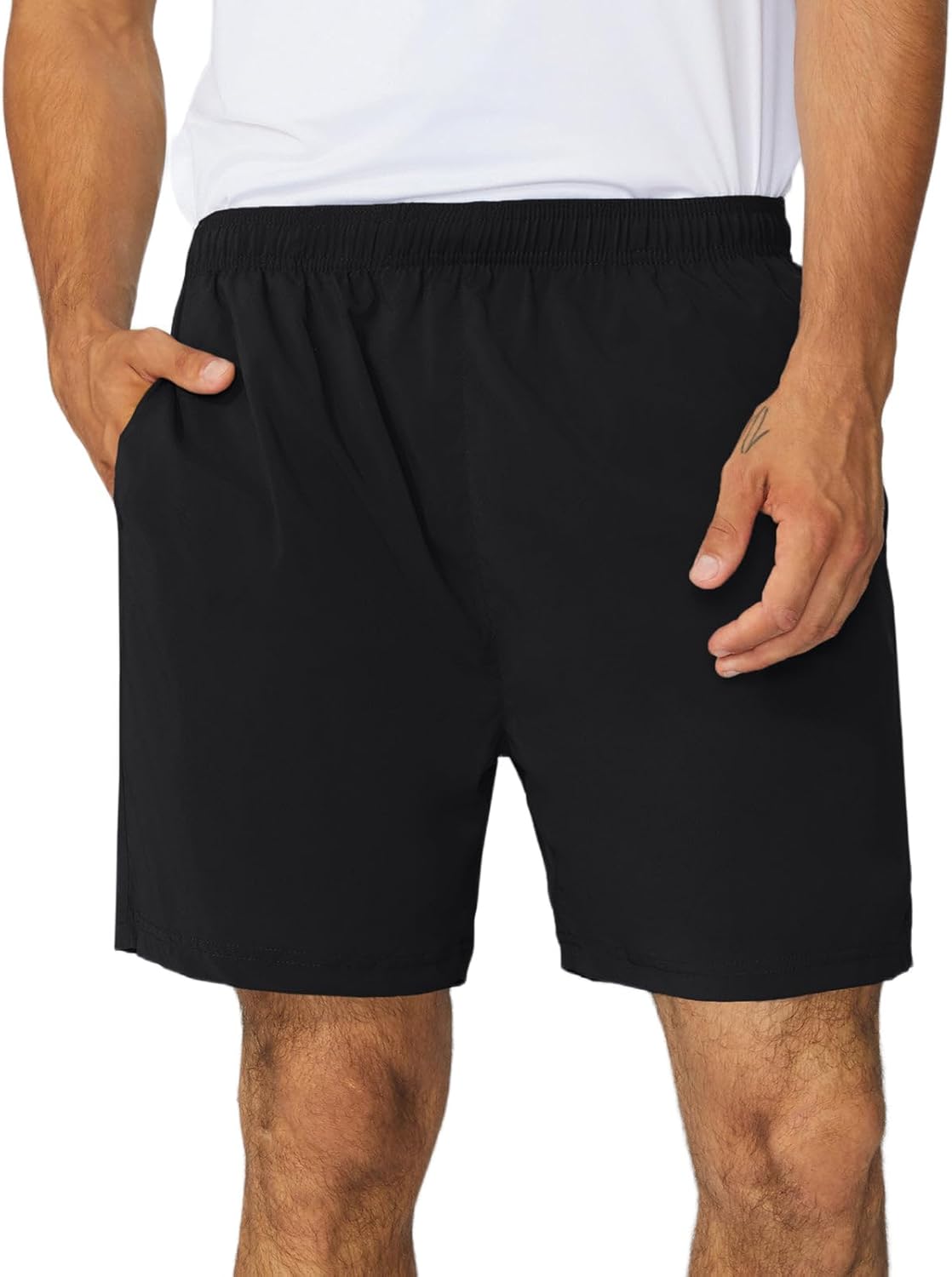 SPEXIAL Men's 5" Running Shorts with Liner Athletic Shorts with Zipper Pockets Quick Dry Workout Gym Shorts