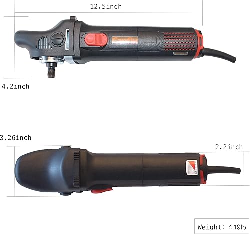 Miniatura 2 de Mini pulidora rotatoria de la máquina pulidora del coche con las almohadillas y los ejes de extensión M14