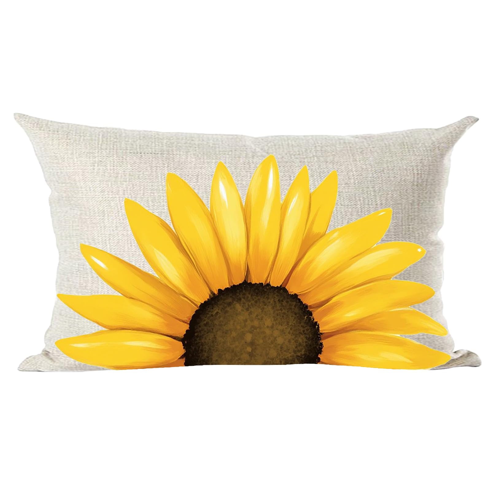 Housse de coussin tournesols orange summer 30,5 x 50,8 cm décoration chambre