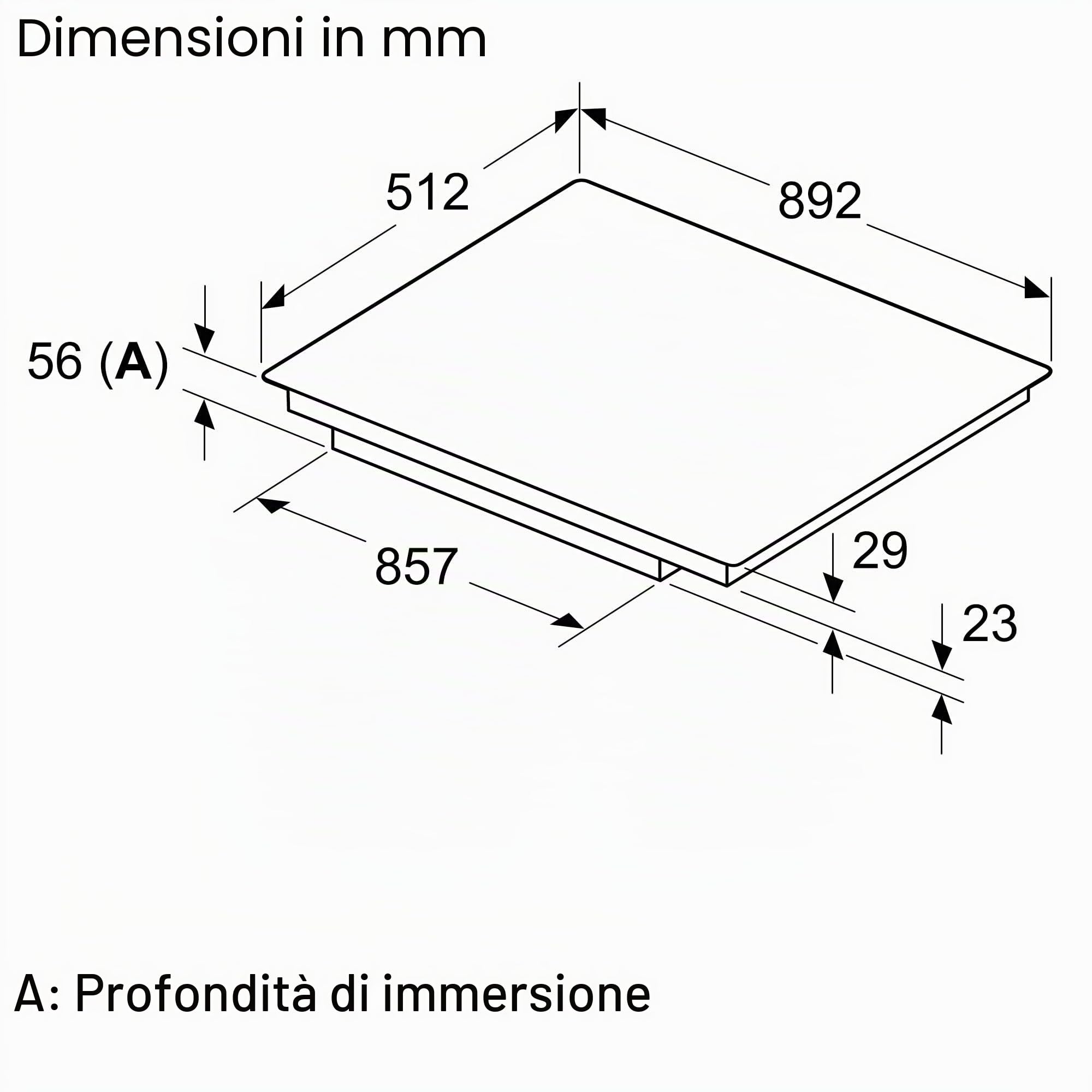 NEFF T69PTX4L0 - Piano cottura a induzione N90, piano cottura autosufficiente in vetroceramica, larghezza 90 cm, Twist Pad, Flex Induction, Home Connect, Smart Hood Automatic, a filo di superficie,