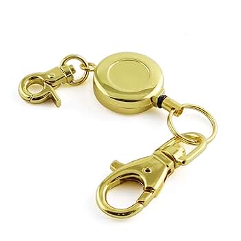 Amazon.com: JCBIZ 1PCS Retractable Key Chain with Hook Zinc