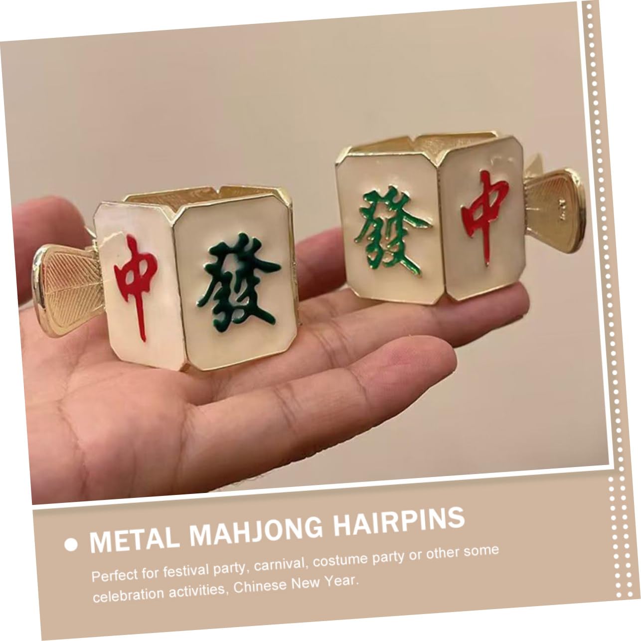 MAGICLULU 5piezas Horquilla De Mahjong Adorable Clip Para Cabello Decorativo Pequeña Horquilla De Para Mujeres Accesorio y