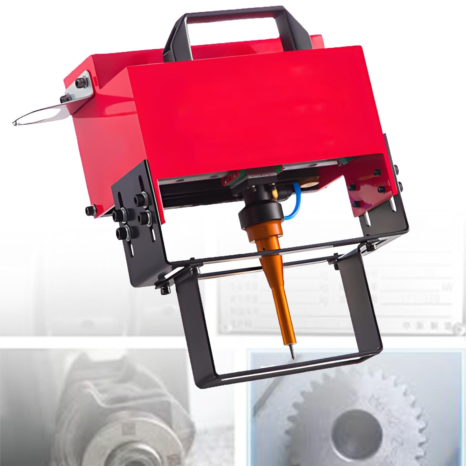 LwiftGal Pneumatic Metal/Dot Peen Metal Marking Machine, Portable Metal Pneumatic Dot Peen Marking Machine for VIN Code, Frame Chassis Number 100 * 20mm