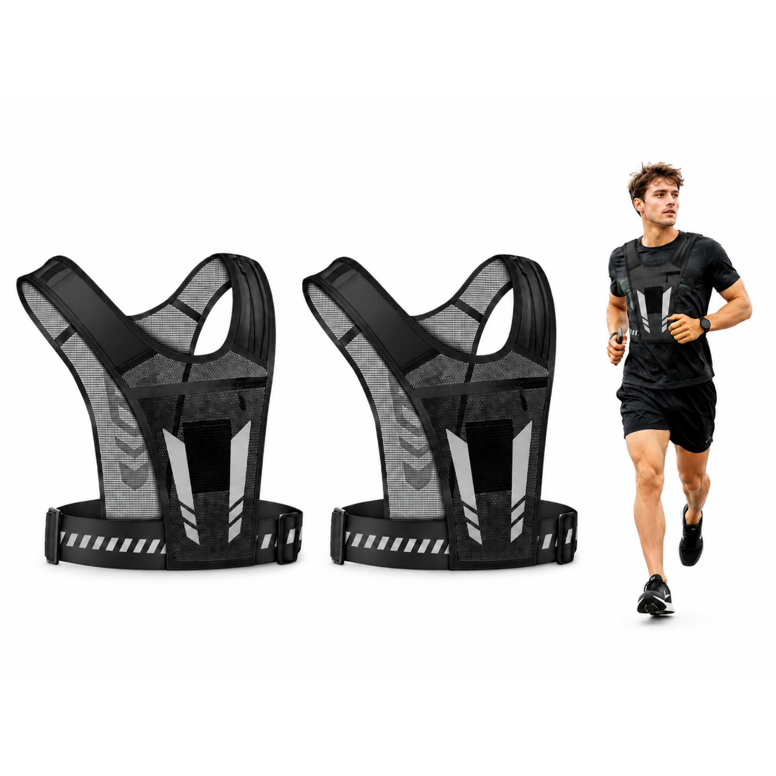 Gilet de Course Ultra Gilet Hydratation Running Homme Respirant Stabilité Parfaite pour Course À Pied Et Randonnée