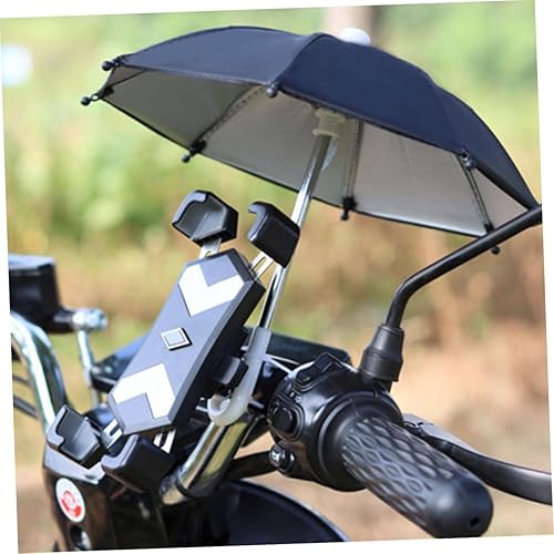 Miniatura 7 de 4 unids paraguas teléfono cubierta de sombra móvil al aire libre para el uso del teléfono pequeño paraguas decorativo ligero UV portátil diseño