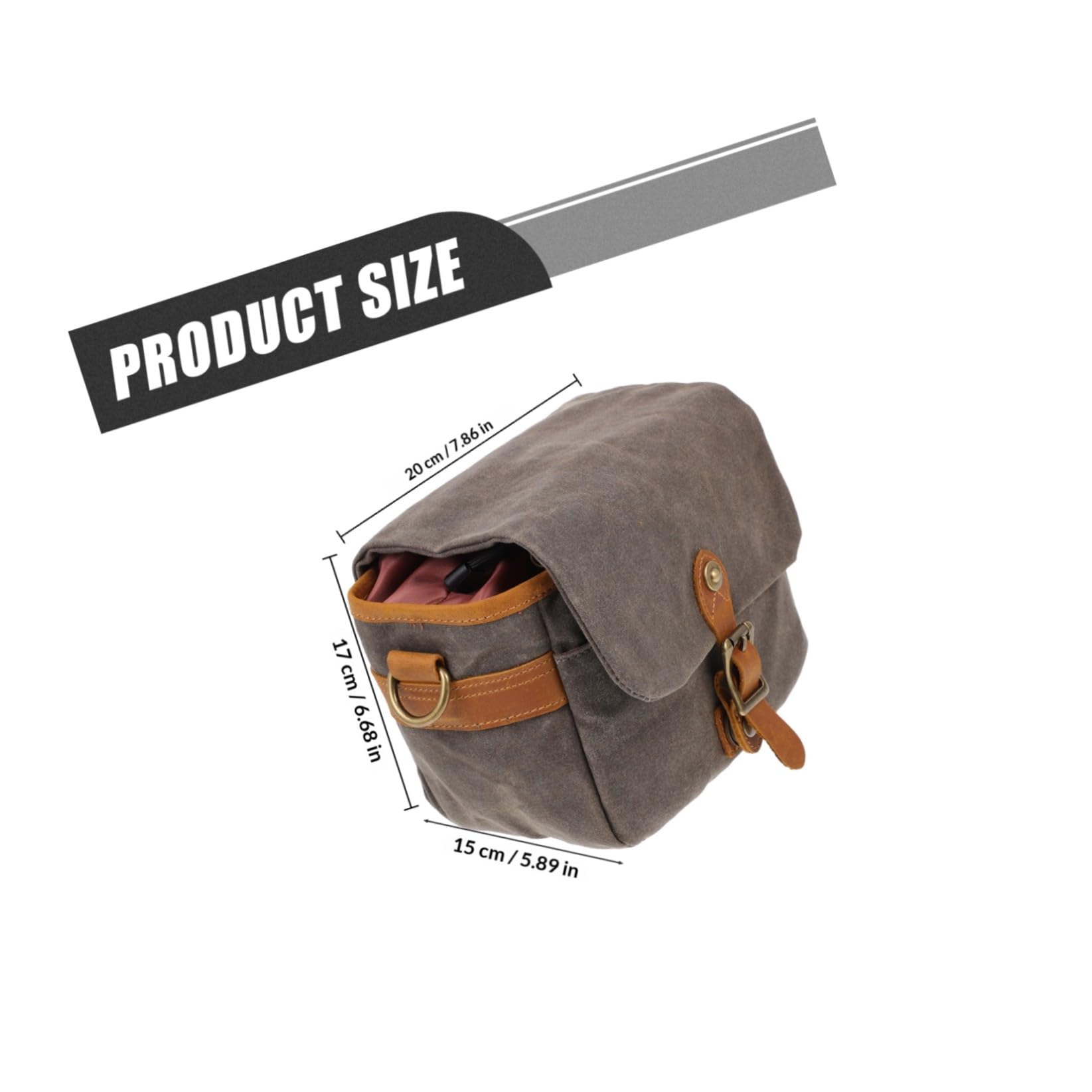 Homoyoyo Borsa per Fotocamera Verde in Tela Resistente Protezione Antiurto e Tracolla Regolabile, Custodia Portatile per Fotocamere Mirrorless e Compatte