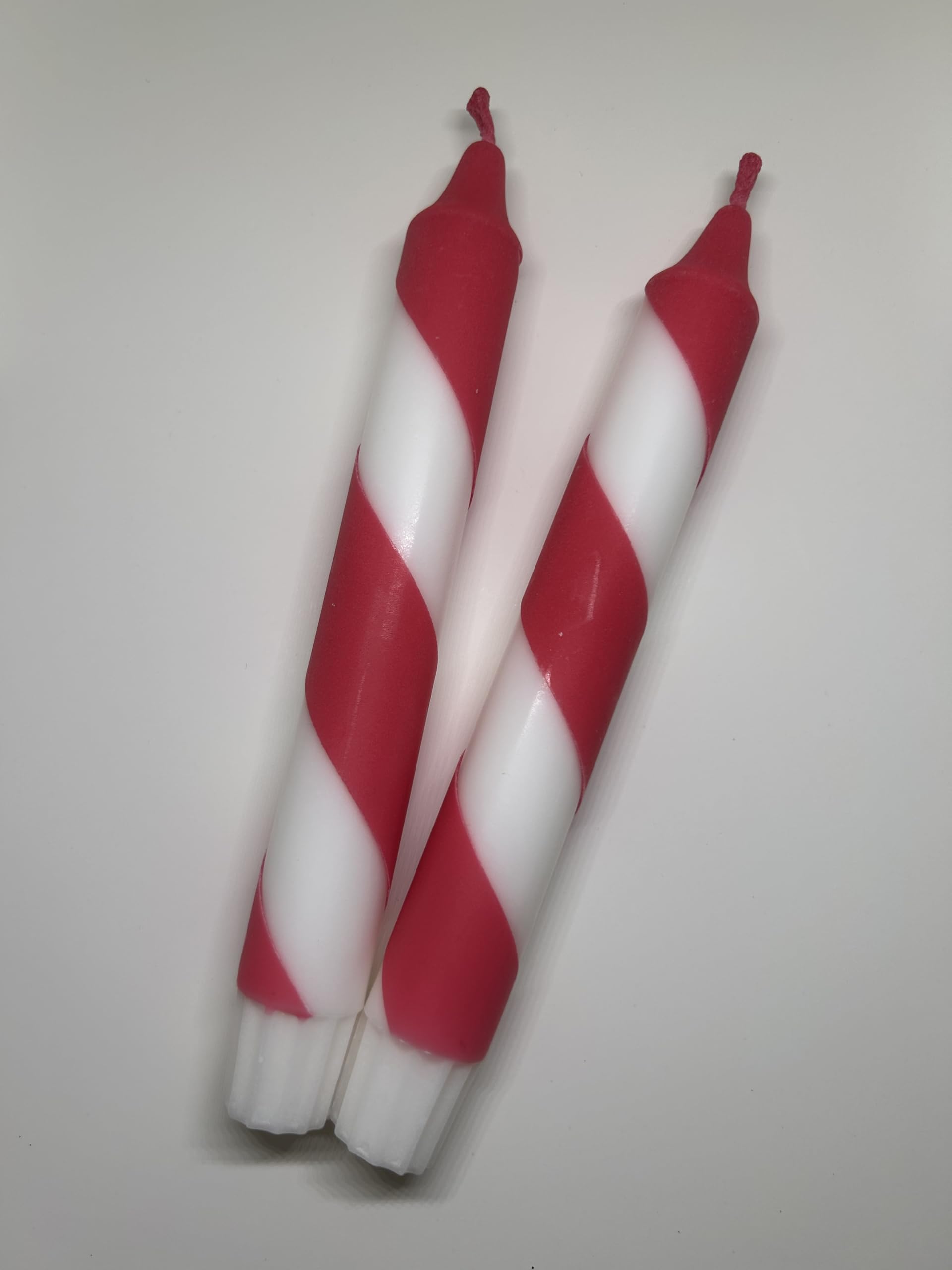 Colourful Dinner Candles 19cm – Striped & Ombre Taper Candles – Decorative Long Candles for Candle Holders, Dining Tables, Parties & Home Décor - One Candle