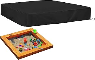 Sandbox Sandpit Cover Waterproof - Sandbox with Lid | Kids Sandbox with Lid, Dustproof Waterproof Tear?Resistant Sandbox Canopy for Outdoor Play Zorza
