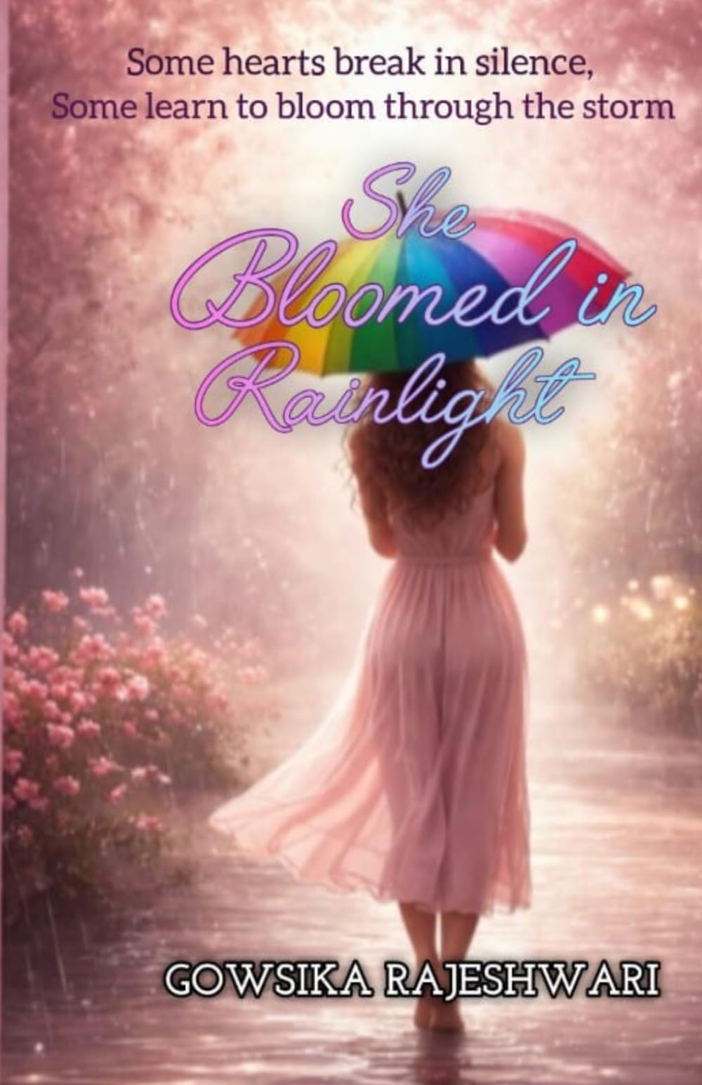 She bloomed in rainlight