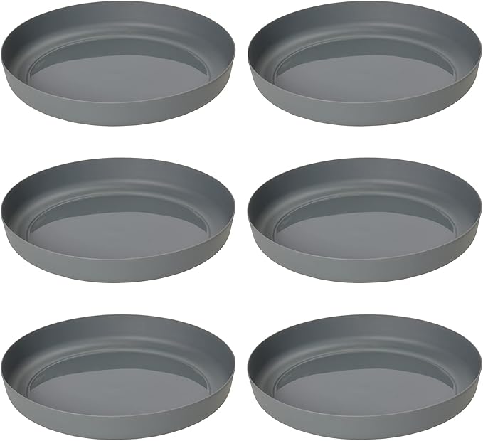 Clever Pots Plant Pot Saucers, 6x 38.5cm Round Plant Tray for 50cm