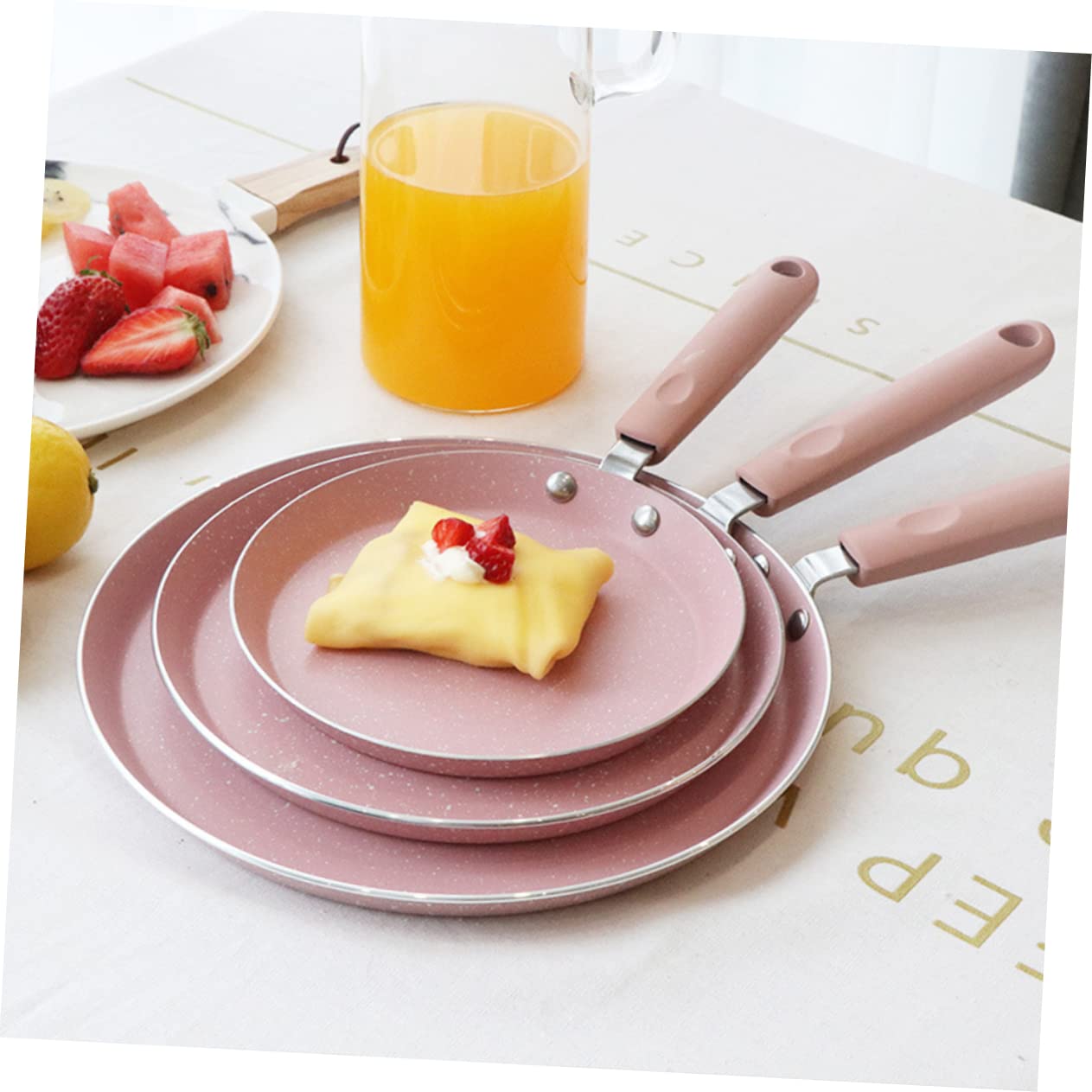 MAGICLULU Padella Antiaderente in Alluminio Pratica Per Frittata Utile Gadget Da Cucina Per Ristoranti Di Casa Rosa