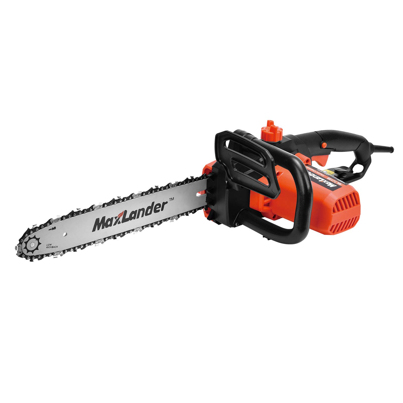 MAXLANDER Electric Chain Saw, 9Amp Corded Chainsaw, 15m/s with 14 Inch Chain and Bar, Light Weight Multi Angle Fast Cut Powerful High Efficiency