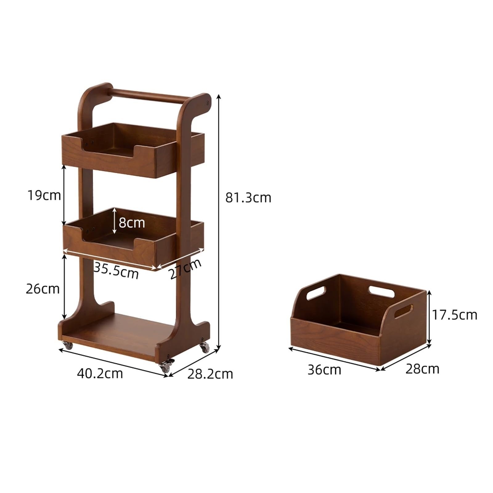 carrello da cucina Carrello porta snack con rotelle, ripiano organizer mobile for giocattoli e sala da pranzo carrello portaoggetti