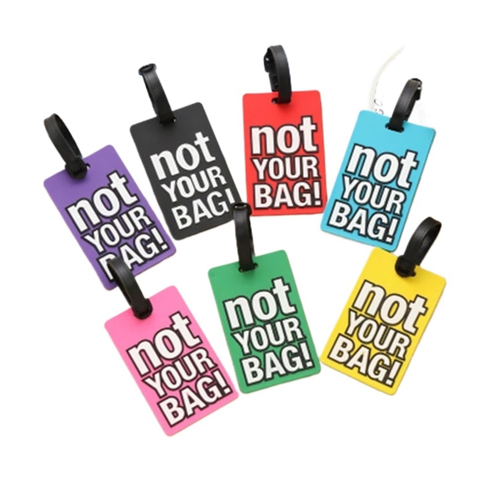 3 uds etiqueta de equipaje fuerte PVC silicona letra maleta nombre dirección ID etiqueta vacaciones viaje bolso etiqueta maleta Accesorios Etiqueta De Equipaje(A10)