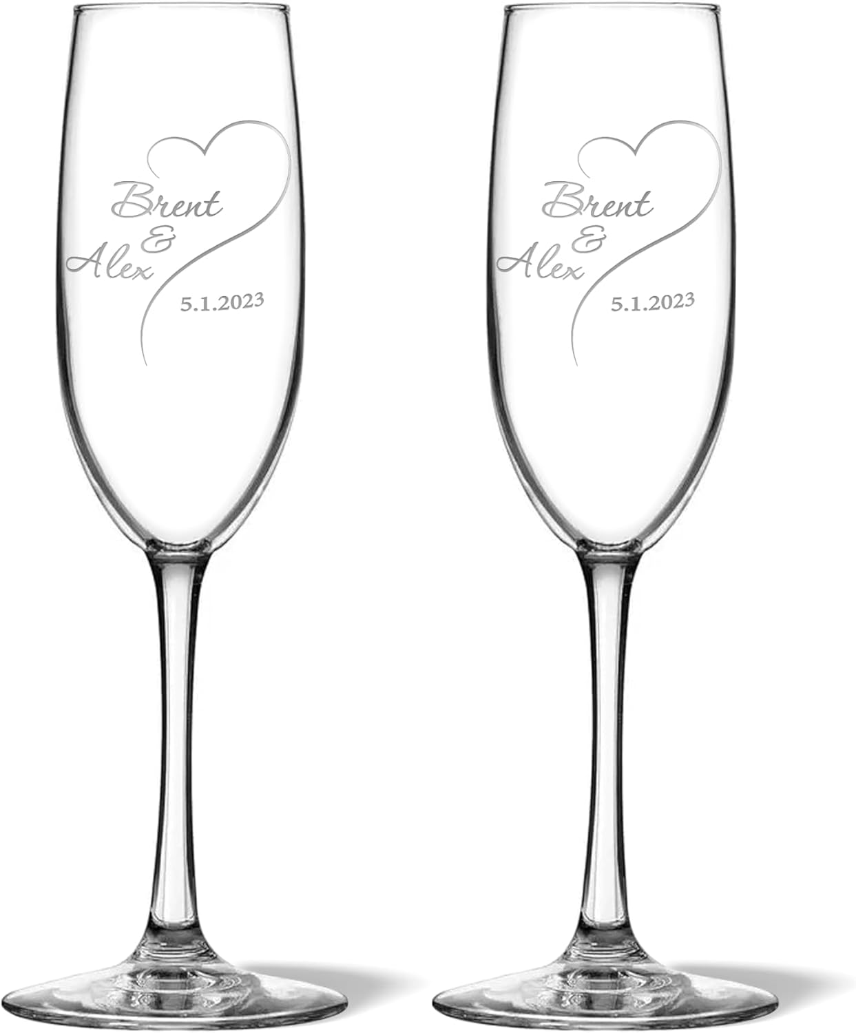 Copas de champán personalizadas para boda, copas de brindis de aniversario, copas de boda, señor y señora, regalo de boda, copas de copas de champán