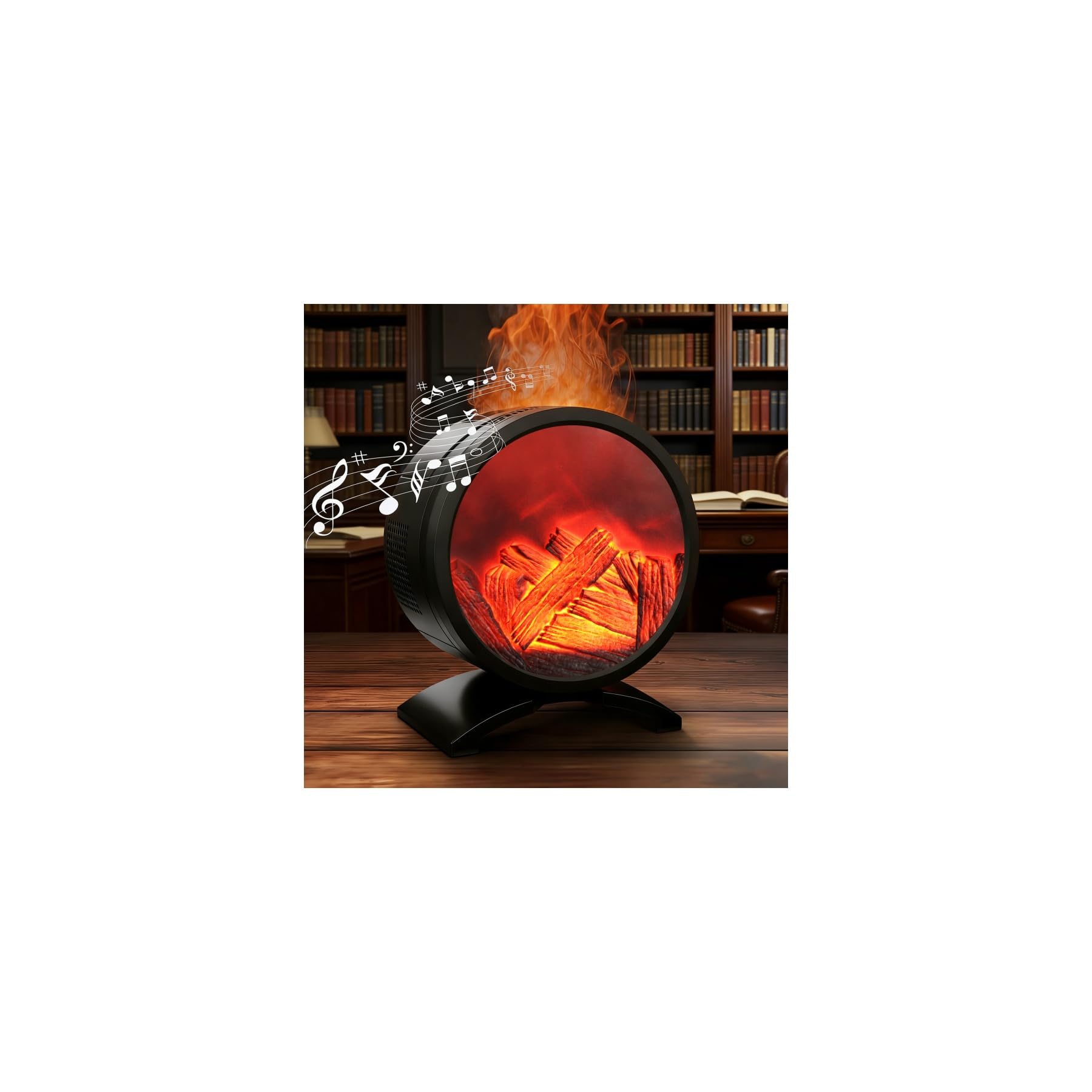 Aroma Diffuser, Diffuser Ätherische Öle mit 5 Farben Licht Flammeneffekt, Wasserlose Abschaltautomatik 260ml Defuser Luft Aroma ÖLe mit Fernbedienung Timer für Raumduft Büro Schlafzimmer