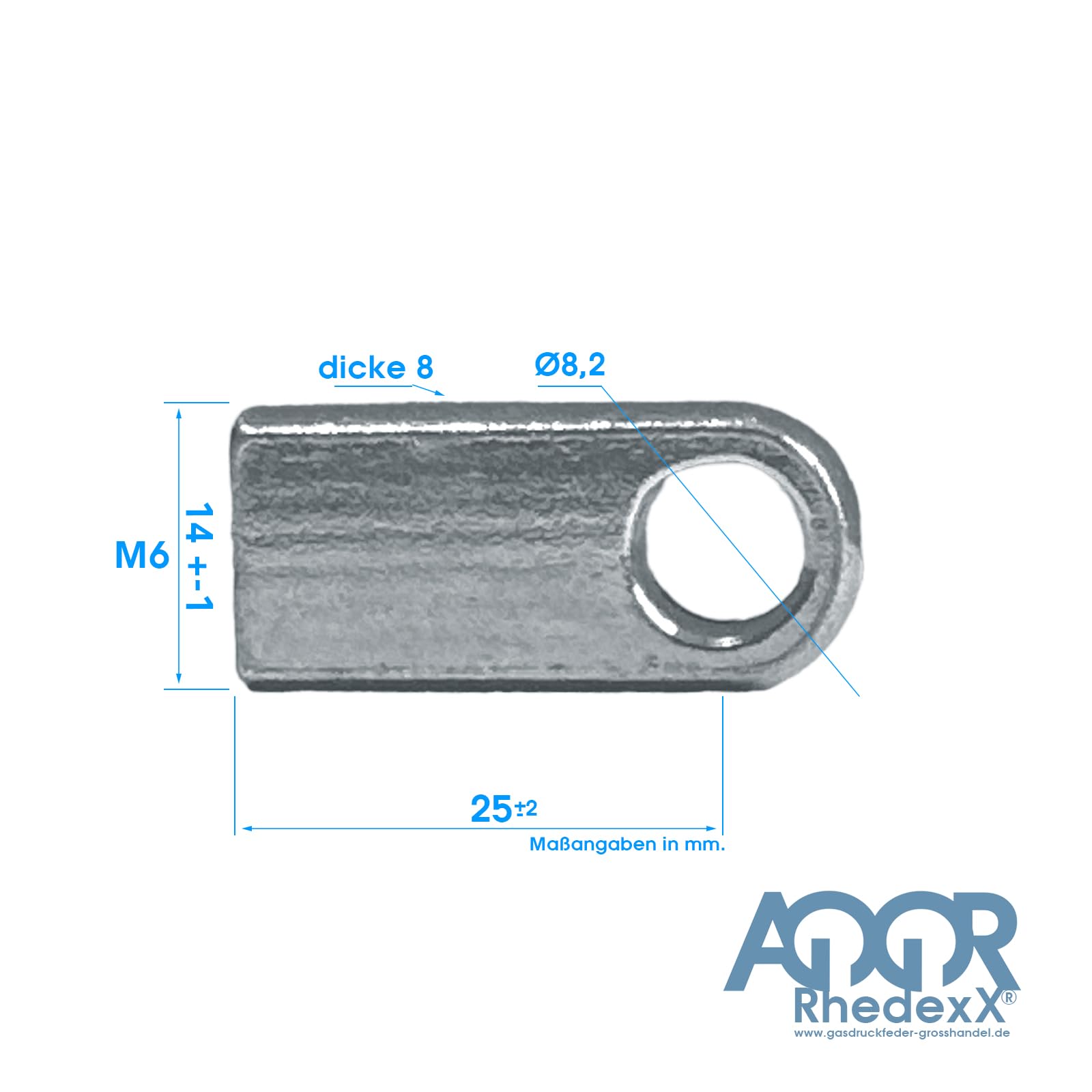 RhedexX Gasdruckfeder Mit M6 Kugelkopf 480mm/190mm - 50N-800N Für Türen & Klappen