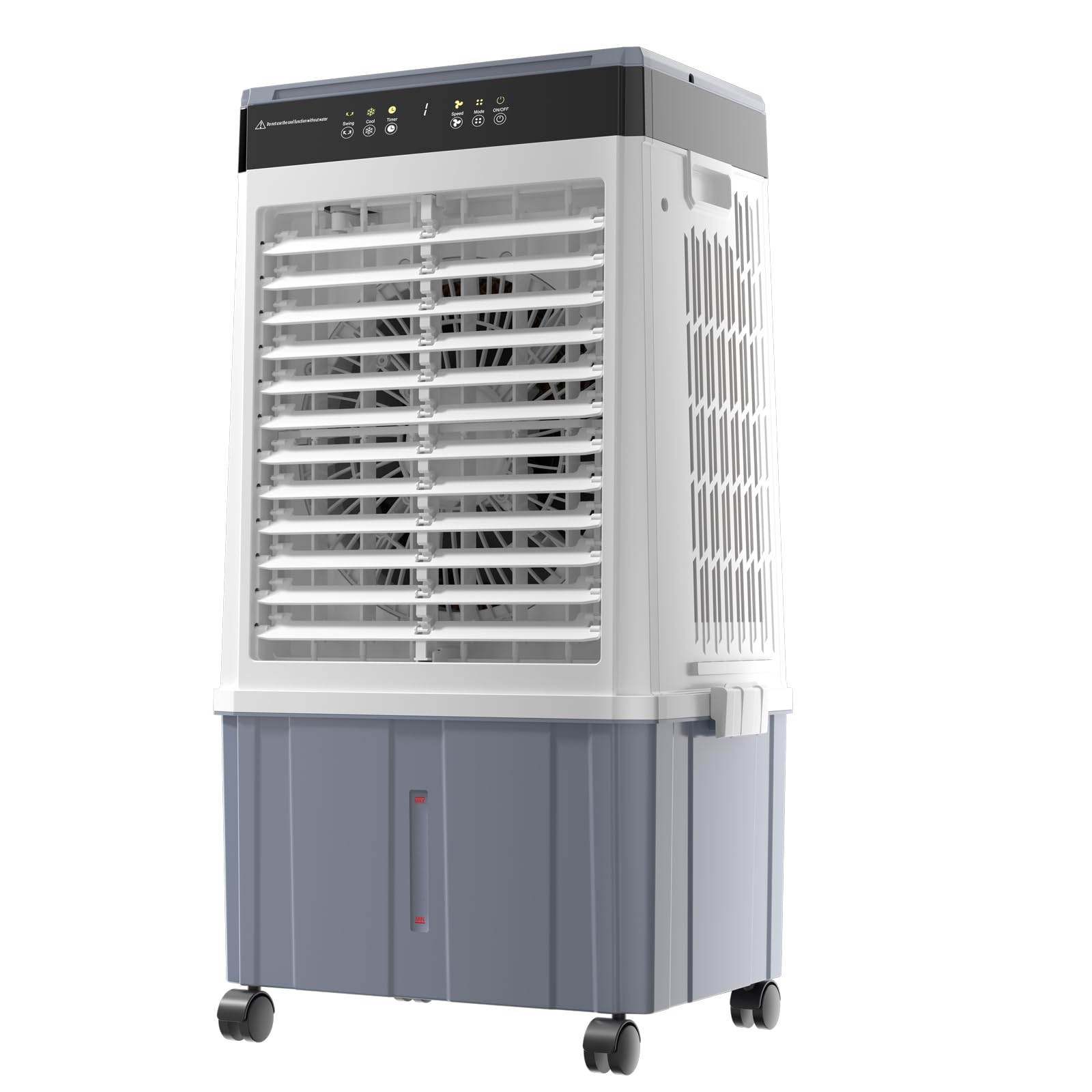 Air Choice Swamp Cooler, 3000CFM 31" Evaporative Air Cooler, 5.5Gal Removable Tank & 2 Ice Box, 120° Oscillation, 3 Speeds, Remote, 12H Timer, 3-in-1 Air Cooling Fan for Outdoor, Office, Bedroom, Blue