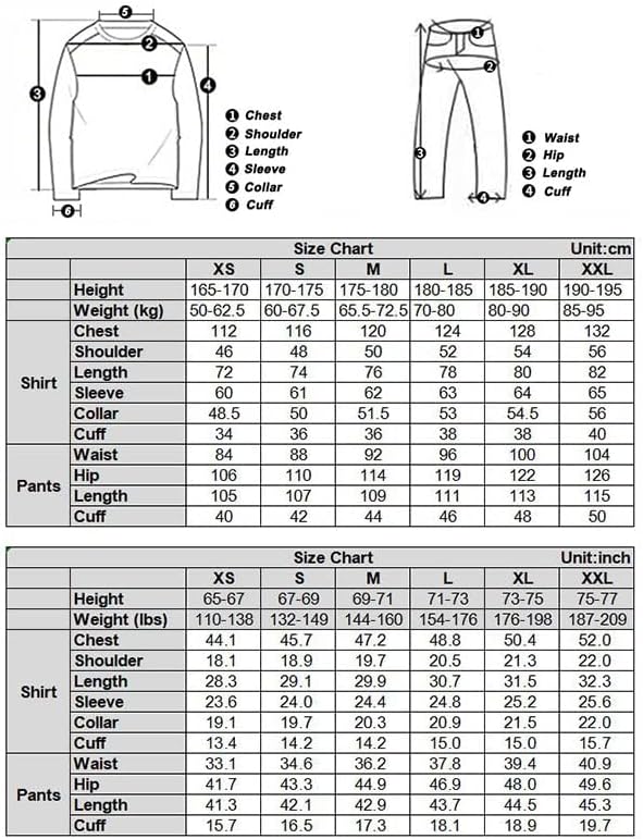 YABOO Tactical Camouflage US Uniform BDU Combat Clothing Airsoft Hunting Shooting Battle Dress Shirt Pants Set