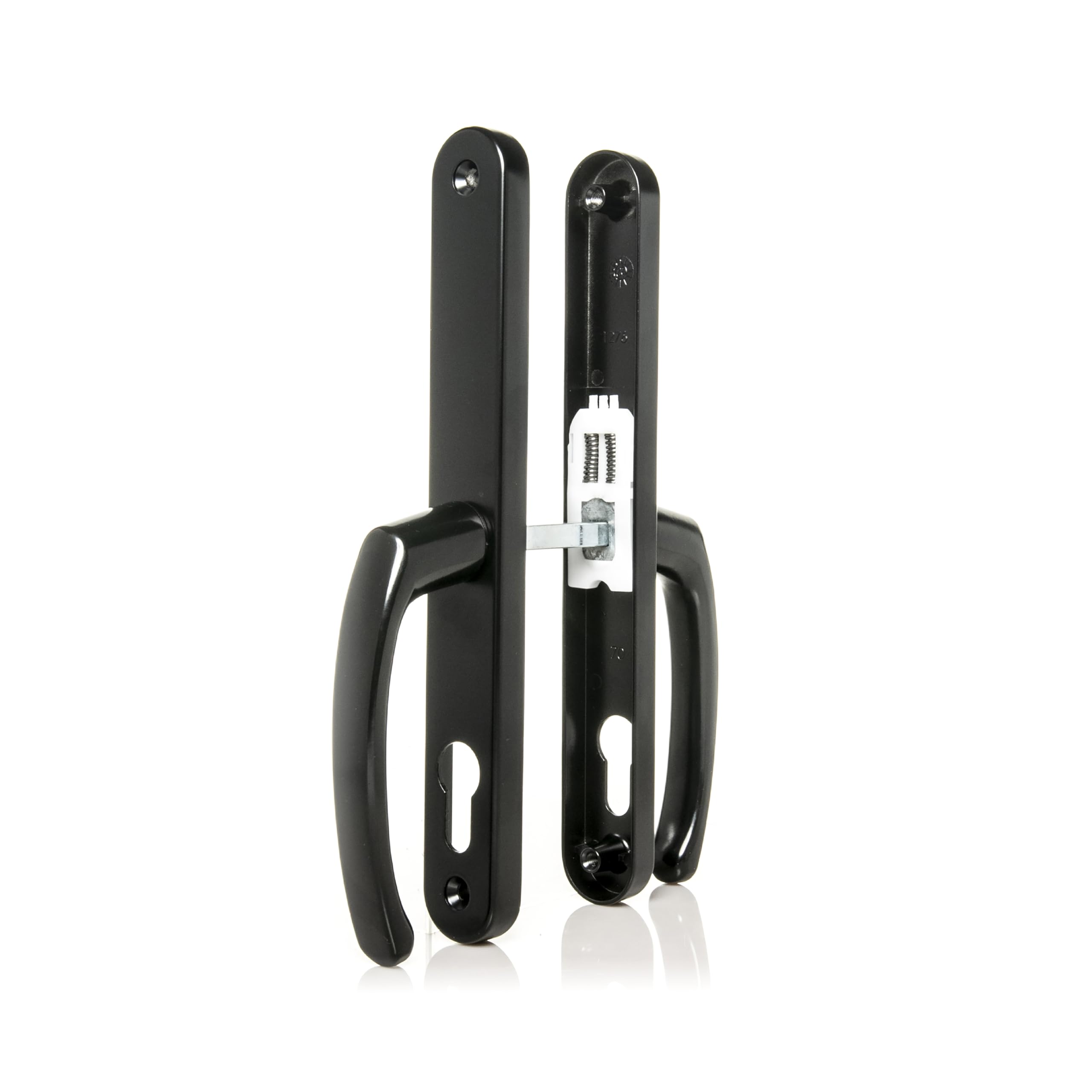 TSS 70mm PZ UPVC Door Handles Set Suits Cego Locks, Lever/Lever, 70mm PZ (Centres), 215mm Screw to Screw