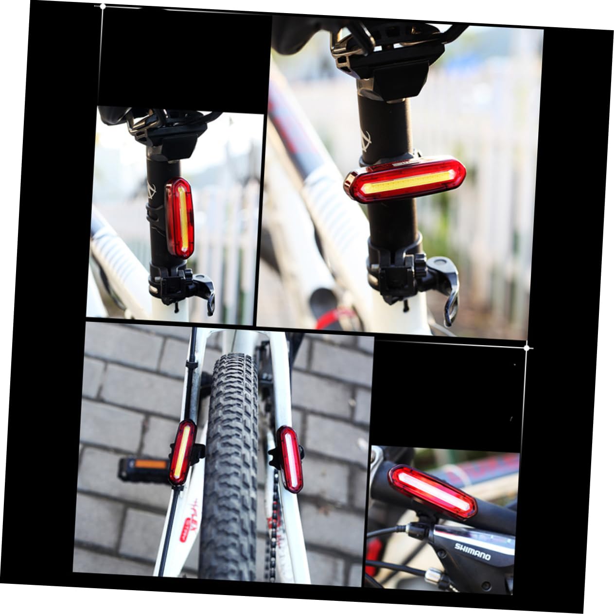 TOYANDONA Feux Arrière De Vélo Éclairage Arrière De Vélo Éclairage De Vélo À LED Éclairage De Vélo Éclairage Arrière De Sécurité Éclairage Arrière De Vélo Éclairage De Vélo Étanche