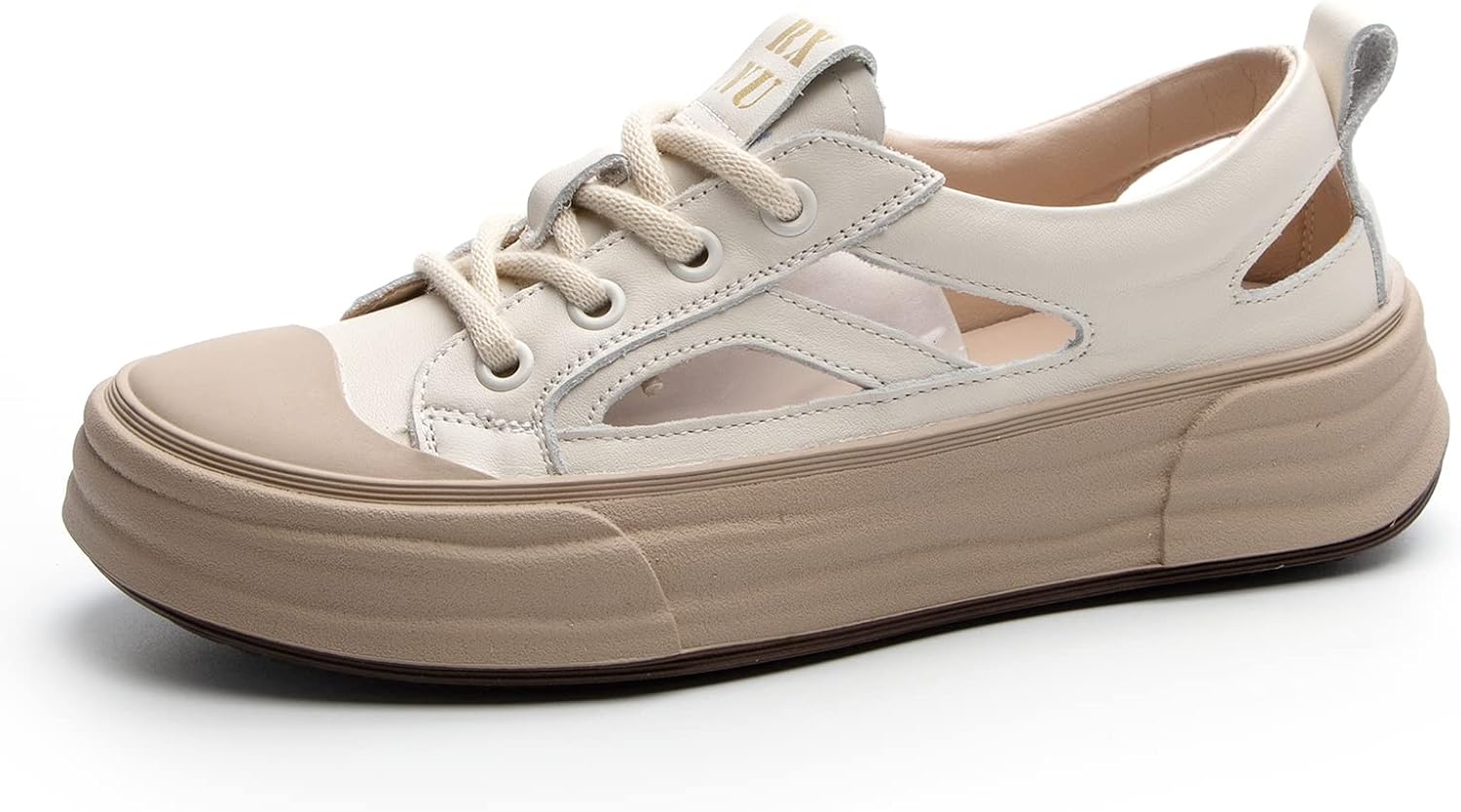 Micoklinlin Sandals for Women Genuine Leather Hiking Athletic Sandals Breathable Skeleton Sneakers For Beach Summer Outdoor