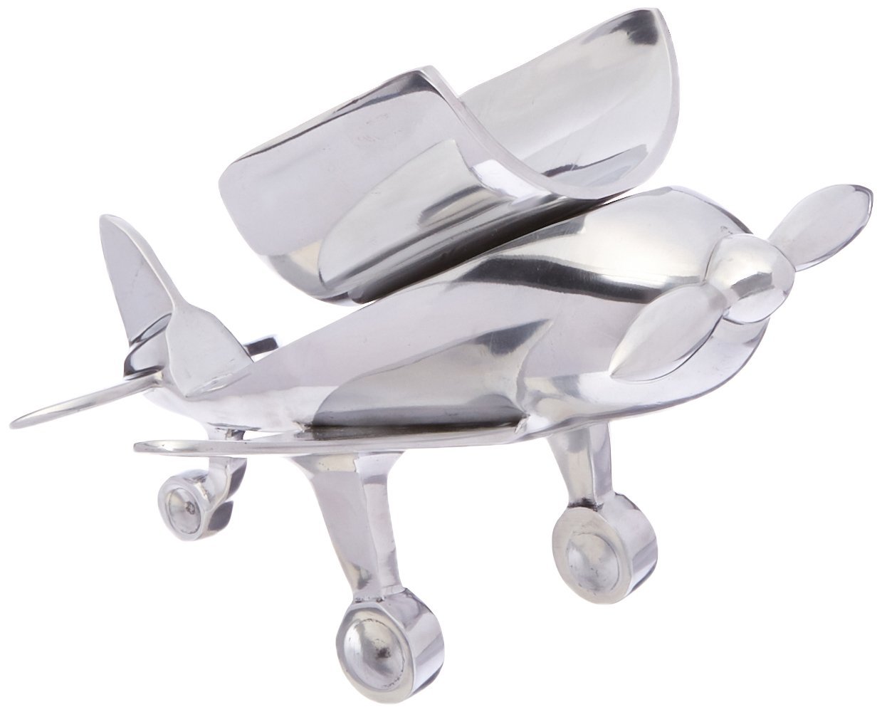 GODINGER SILVER ART Airplane Bottle Holder, Silver