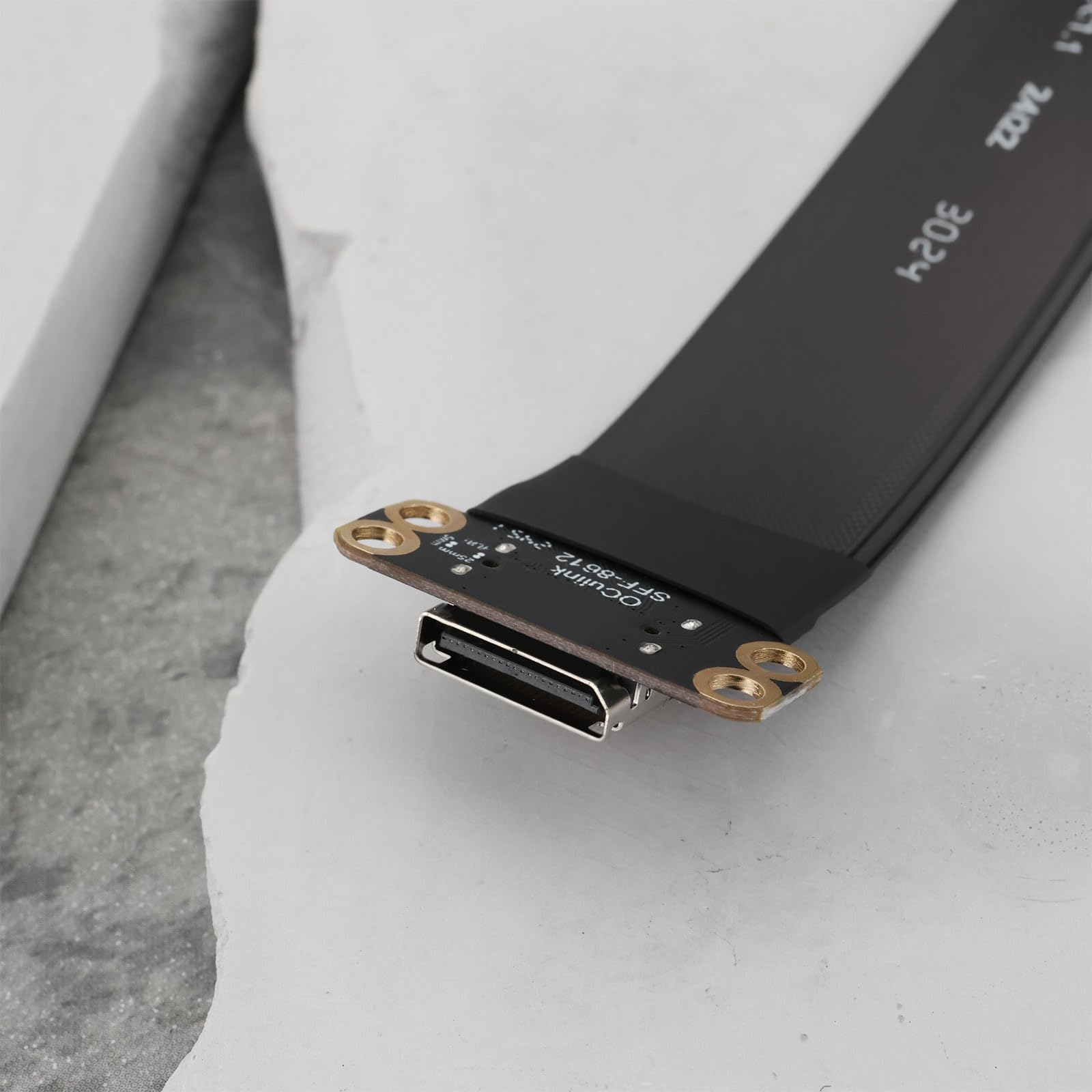 Cavo di Prolunga per Laptop NGFF PCI-E4.0 M.2 M-Key A Oculink SFF-8612 SFF-8611 da 15 Cm per NVME U.2 SSD Egpu