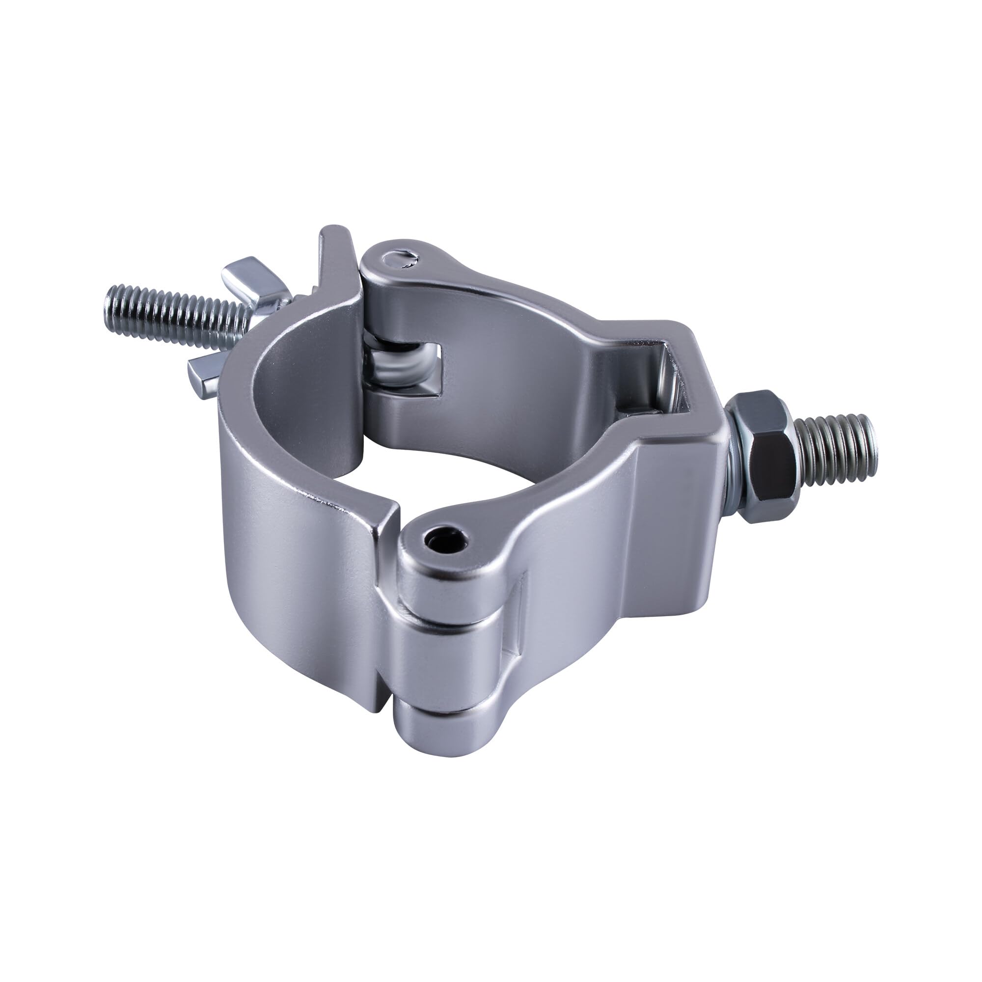 Traversen Klammern,4 Stück Bühnenlicht-Klemmen Aluminiumlegierung Beleuchtung DJ O-Klemmhalterung, Truss Clamp Half Coupler Trussaufnehmer für 48-51mm Traverse