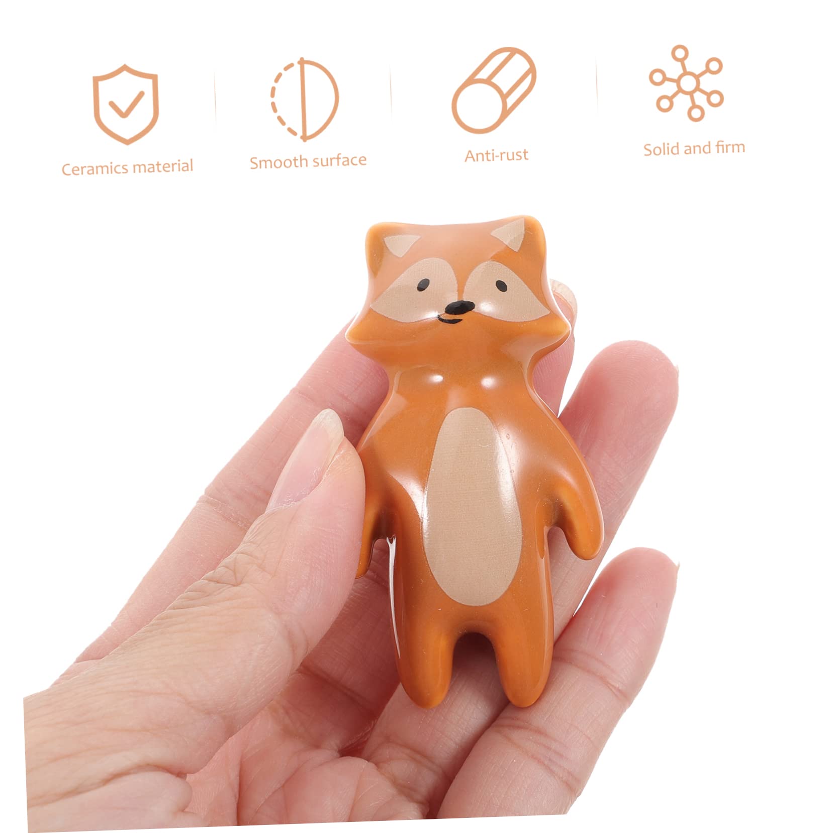 Mipcase Pomelli in Ceramica a Forma di Animale, 8 Pezzi, Facili da Installare, per Cassetti e Armadi, Decorazione per Camera dei Ragazzo Ragazza