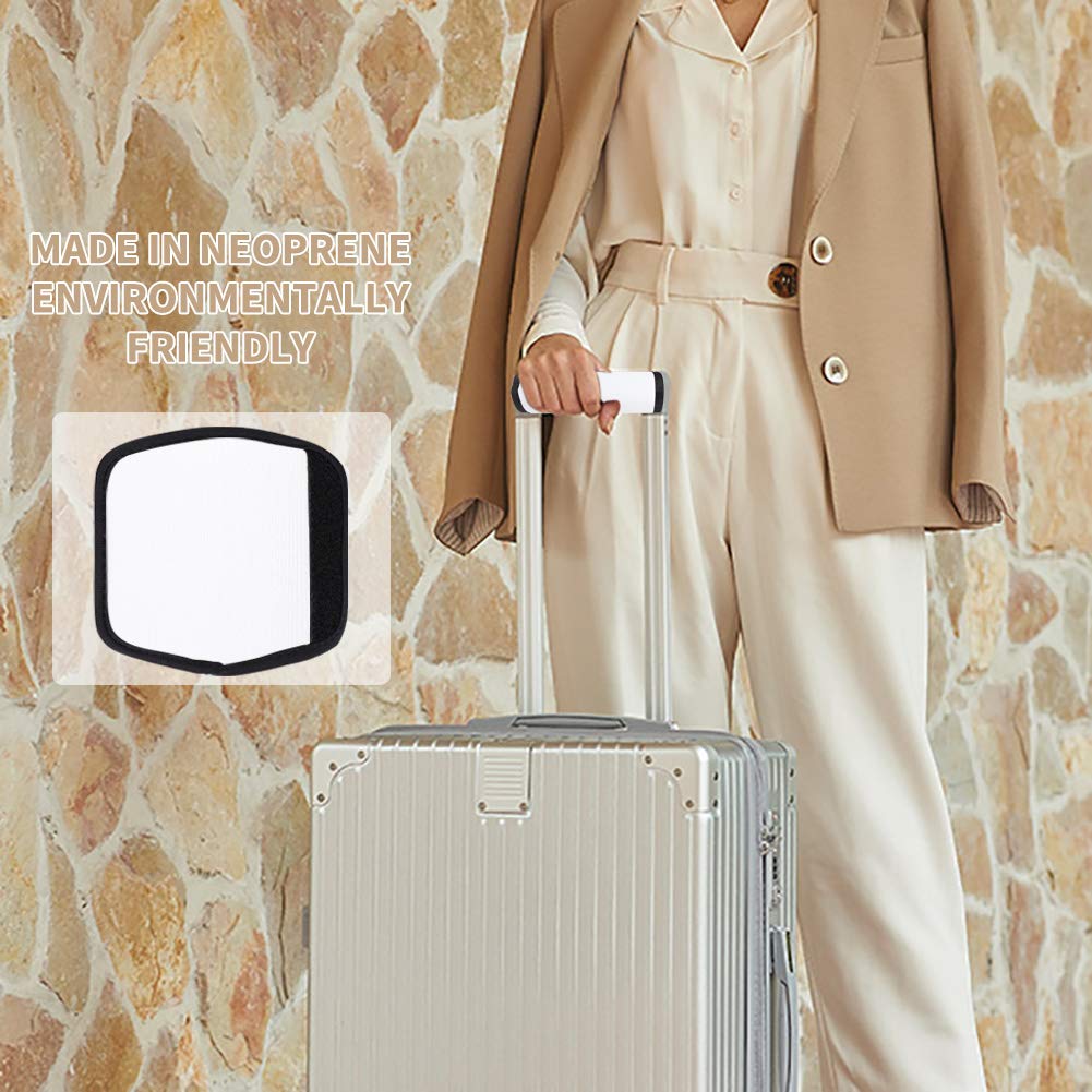 YUVKIN 4 Pezzi Copertura per Maniglia Valigia Morbida e Confortevole Imbottitura Rimovibile per Maniglia di Bagagli Zaino Accessori da Viaggio ( Nero YUVKIN 4 Pezzi Copertura per Maniglia Valigia Morbida e Confortevole Imbottitura Rimovibile per Maniglia di Bagagli Zaino Accessori da Viaggio ( Nero
