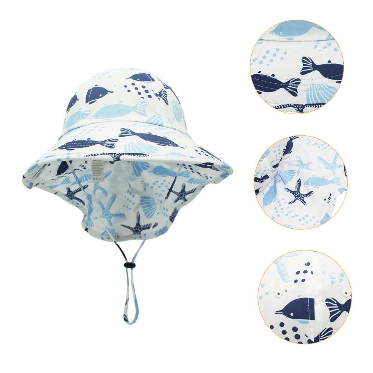 Parasol Sombrero de Sol de Dibujos Animados Sombreros de Sol para bebés Neto Sombrero de protección Solar Sombrero al Aire Sombrero de protección de Verano Limpiar