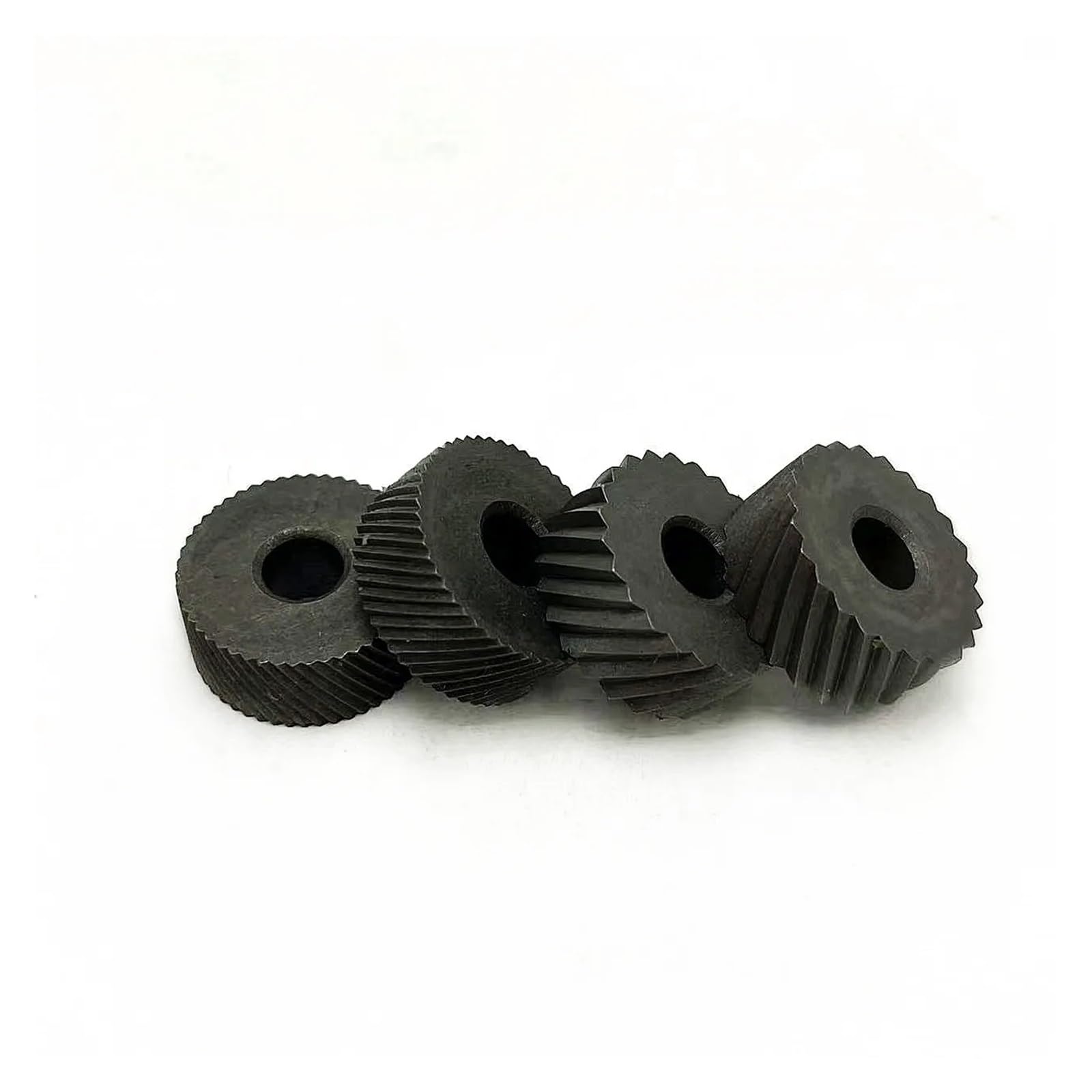 Narzędzie do radełkowania, Zestaw 7 kółek radełkowanych HSS z otworem wewnętrznym 0,6/1/2,0 mm i stalowym uchwytem do tokarki 16 mm x 18 mm