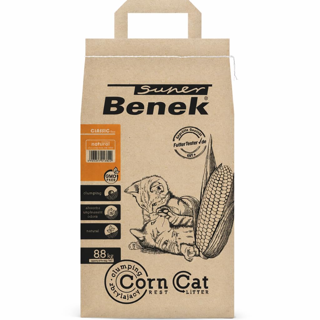 Super Benek Certech Corn Cat Litter 14 L