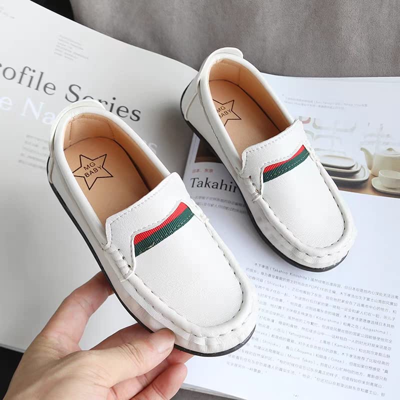Mocassins plats en cuir doux et confortables pour enfants, garçons et filles, pour fête, mariage, taille plate