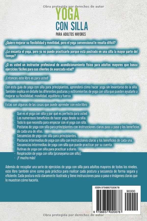 Miniatura 2 de Yoga con silla para adultos mayores Estiramientos y posturas sentado que puede hacer en cualquier lugar para aumentar la flexibilidad, la movilidad,