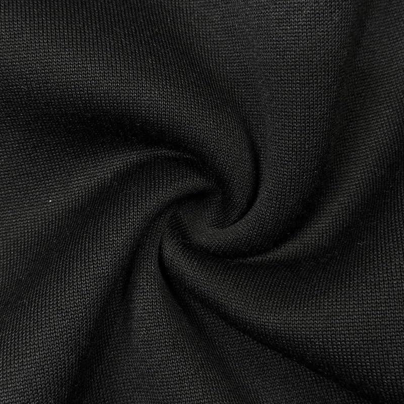 Men's Half-Zip Sweatshirt - Hooded Pullover Soft Autumn Winter Casual Wear for Vacations Daily Life Black X-Large image 4 of 6 B0FRS8FTS5