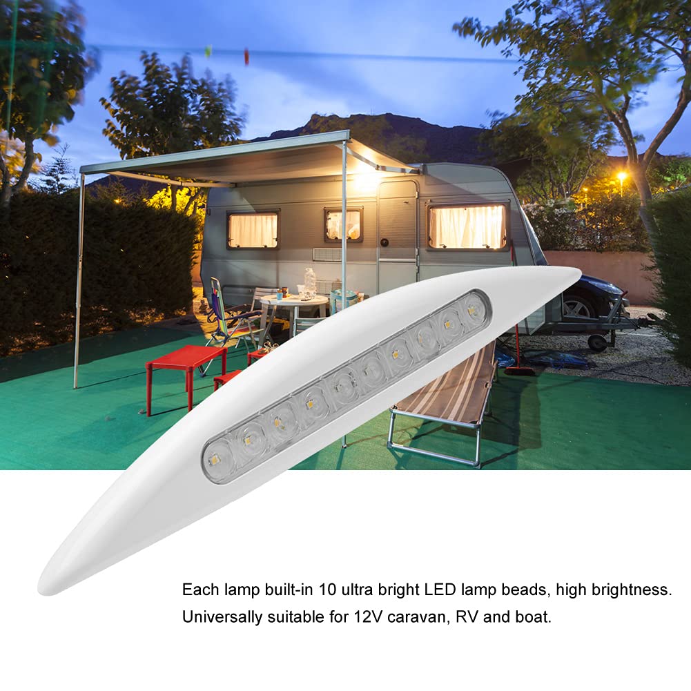 Luce LED per Tenda Sole per Luce tenda a LED 12 V e 5 W, per barche, uso esterno, impermeabile, lampada a risparmio energetico con 10 LED
