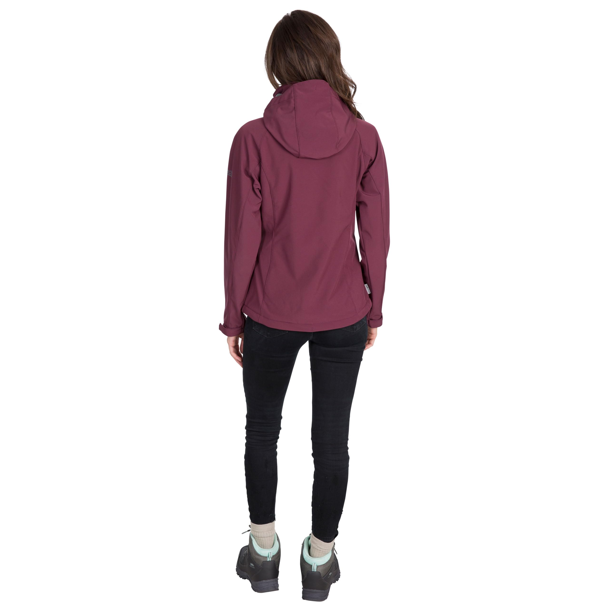 Trespass Bela II - Carcasa Suave Impermeable Chaqueta con capucha extraíble Mujer